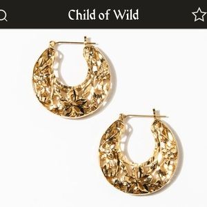NWOT Child of Wild Spanish Fly Earrings 24k GP